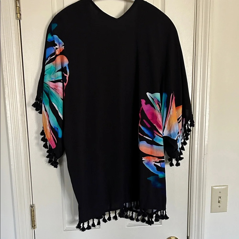 La Blanca Vibrant Floral Swim Coverup - Picture 2 of 11